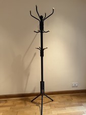 Coat Rack Stand, Coat Tree, Metal Hall Tree, Free Standing, 49 x 182 cm, 12 Hook