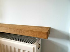 12cm Wooden Shelf Rustic Floating Chunky Reclaimed Radiator Shelf Mantel Shelves