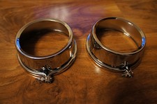 CHROME Speedo Tacho clock tops Covers KAWASAKI  z650 1977-1979