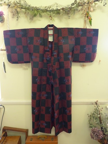 Japanese vintage kimono red - ,