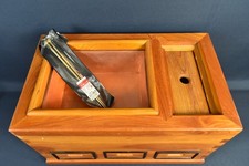 Vintage Hibachi Wooden Brazier 19"×30"×11" with 3 Drawers/chopsticks from Japan