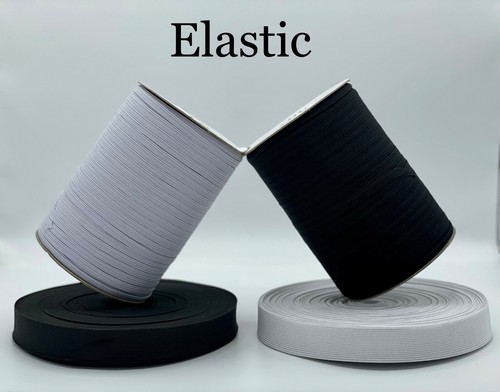 Elastic white and - white,