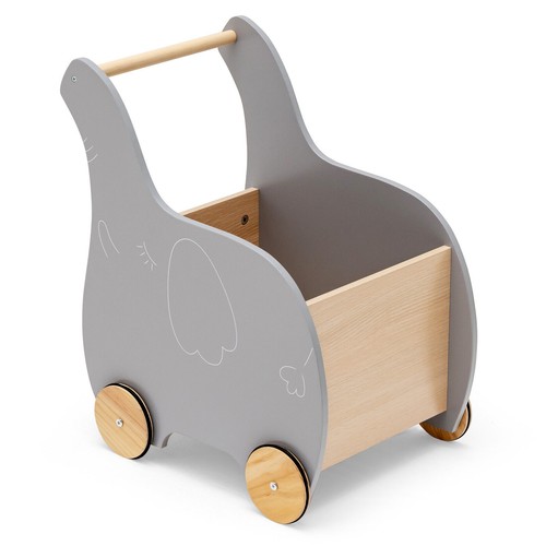 Wooden push along toy cart - along,