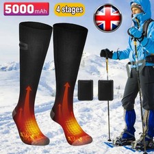 Unisex Electric Heated Socks Rechargeable 5V 5000mAh Battery Winter Foot Warmer