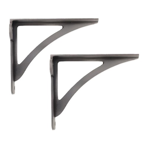 Shelf brackets pair pewter - brackets,