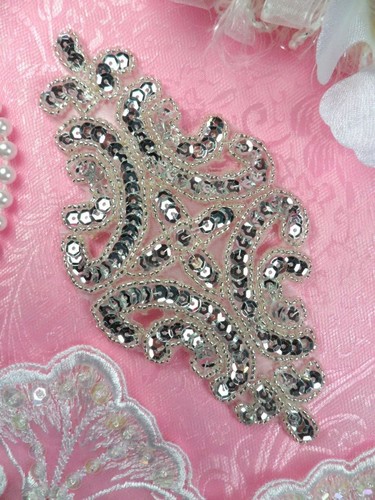 Xr352 sequin applique silver - sequin,