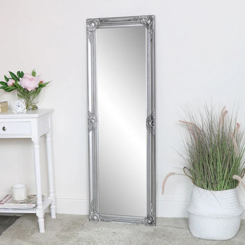 Tall slim silver - wall, mirror