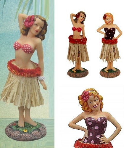 Car dashboard hula girl - -, pin