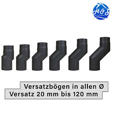 Offset Elbow in Ø 120 130 150 mm Stove Pipe S-Knee Angle Double Warp Elbow