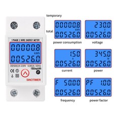 230V Digital LCD Kwh Wattmeter