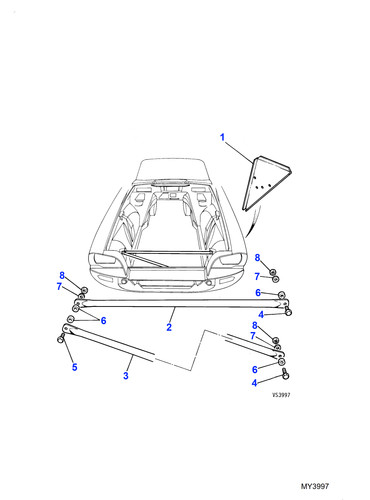 Jaguar genuine bumper support - jaguar,
