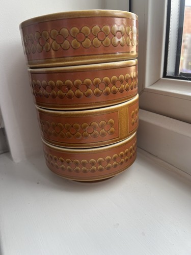 Hornsea pottery saffron - hornsea, x4