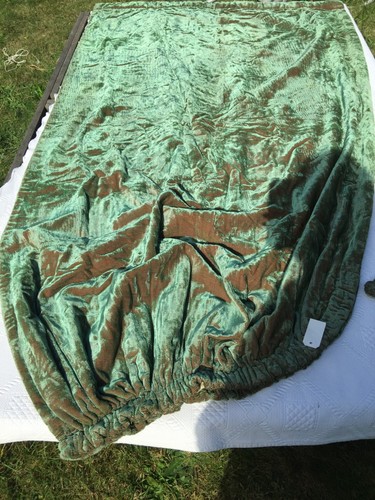 Pair vtg 1930s green - vtg, silk