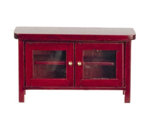 Dolls house modern mahogany - house,