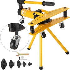 VEVOR Hydraulic Pipe Bender 10T Tube Bending Machine 5 Dies 1/4"-3/4" Diameter