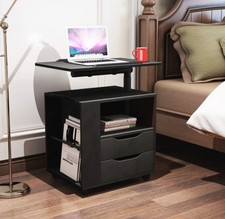 Over Bed Nightstand On Wheels