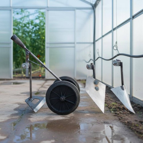 Double wheel hoe 1 - wheel, 3-in-1