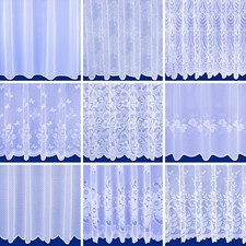 Net window curtains white - net,