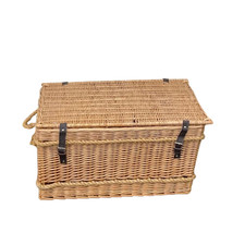 Large Wicker Storage Trunk