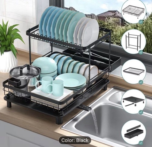 Tier dish drainer - dish, with