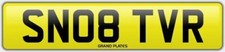 TVR SNOB NUMBER PLATE SN08 TVR