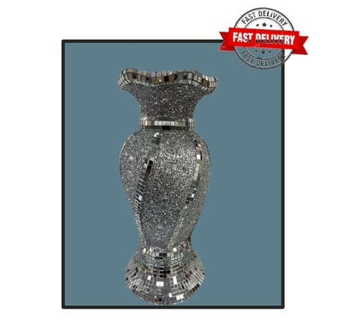 Silver crushed diamond - silver, romany