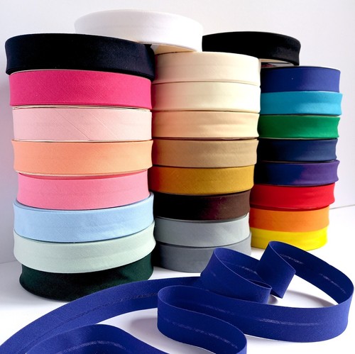 Bias binding 25mm wide - bias, poly