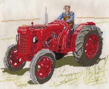 David Brown Cropmaster Tractor counted cross stitch kit or chart 14s aida