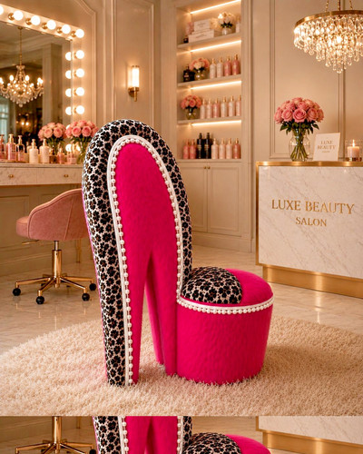 Luxury pink fur - luxury, &