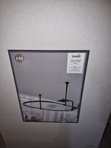 Classic black oval shower - classic,