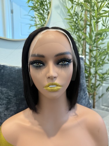 Glueless human hair - 10”, bob