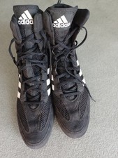 Adidas Box Hog 2.0 Black Boxing Boots UK SIZE 9.5 Eur 44