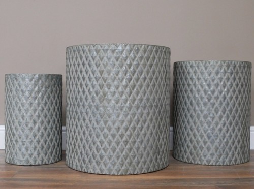 Set galvanised metal zinc - set,