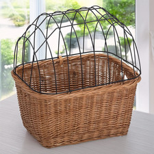 Wicker Bicycle Pet Carrier