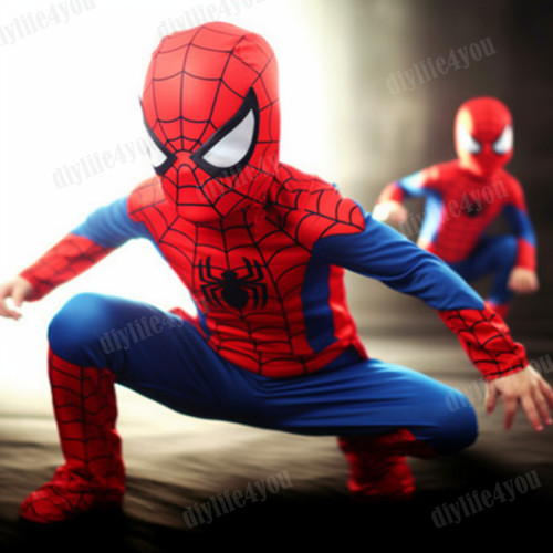 7age kids spiderman cosplay - 3-7age,