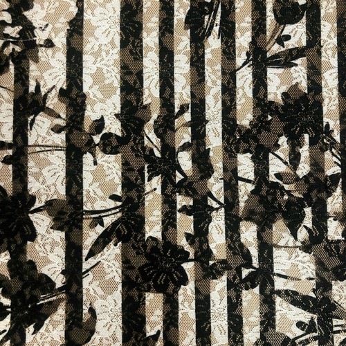 Black with white lace pretty - with,