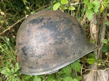 WW2 1944 Helmet. Front seam