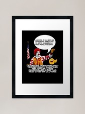 RONALD MCDONALD HUMOR Framed