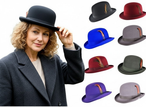 100 wool bowler - 100%, hat