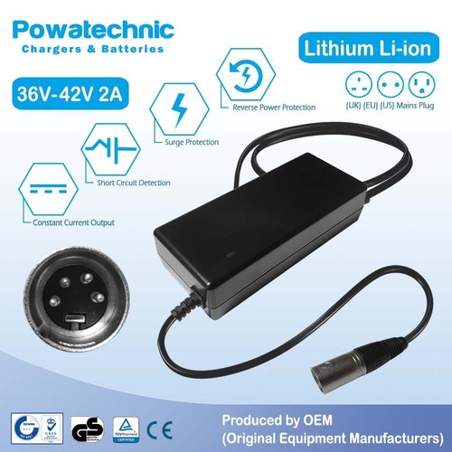 42v xlr pin charger for - 42v,