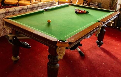 Vintage 6ft slate bed snooker - vintage,