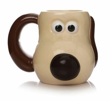 OFFICIAL WALLACE AND GROMIT GROMIT 3D SHAPED COFFEE MUG CUP NEW IN GIFT BOX HMB