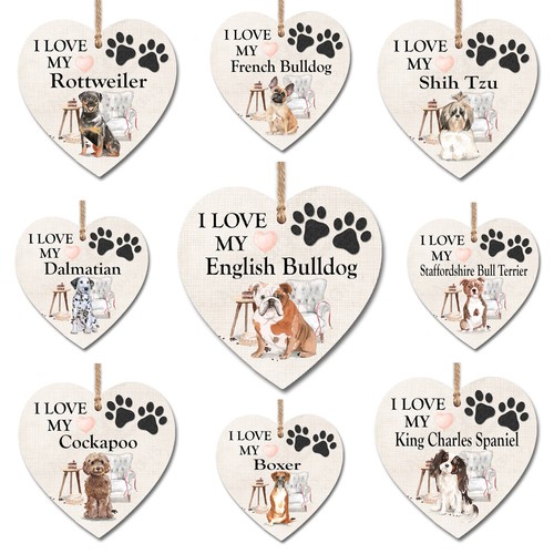 Wooden heart plaque - heart,