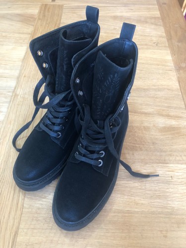 Moda pelle black suede - moda, black,