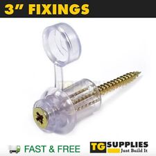 3" Corrugated PVC Clear Fixing Screws With a Spacer For Roofing Sheets