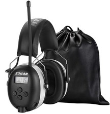 ZOHAN 042 Ear Defenders with Radio, AM/FM Digital Safety Ear Protector Muffs,...