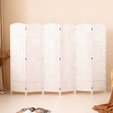 4/6 Panels Woven Design Wood