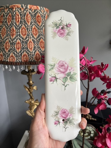 Vintage ceramic floral door - ceramic,
