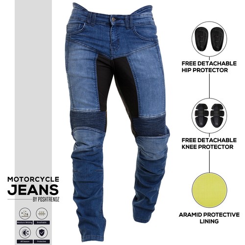 Men stretch panel motorcycle - men,