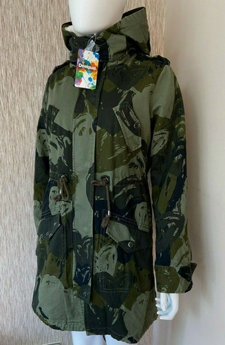 Desigual heart camo hooded - desigual,
